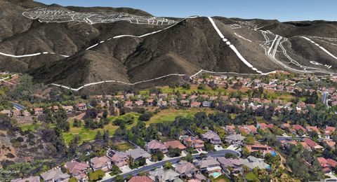 Aerial view above Orchard View Lane looking east towards proposed ridgeline lots - note proposed Safari Highlands Ranch Road