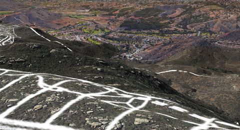 View from proposed ridge line lots looking down on Rancho San Pasqual